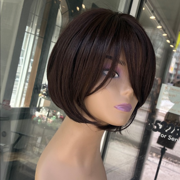 Fulllace Brown Wig short brown number 4 soft lace cap Bob main image 11
